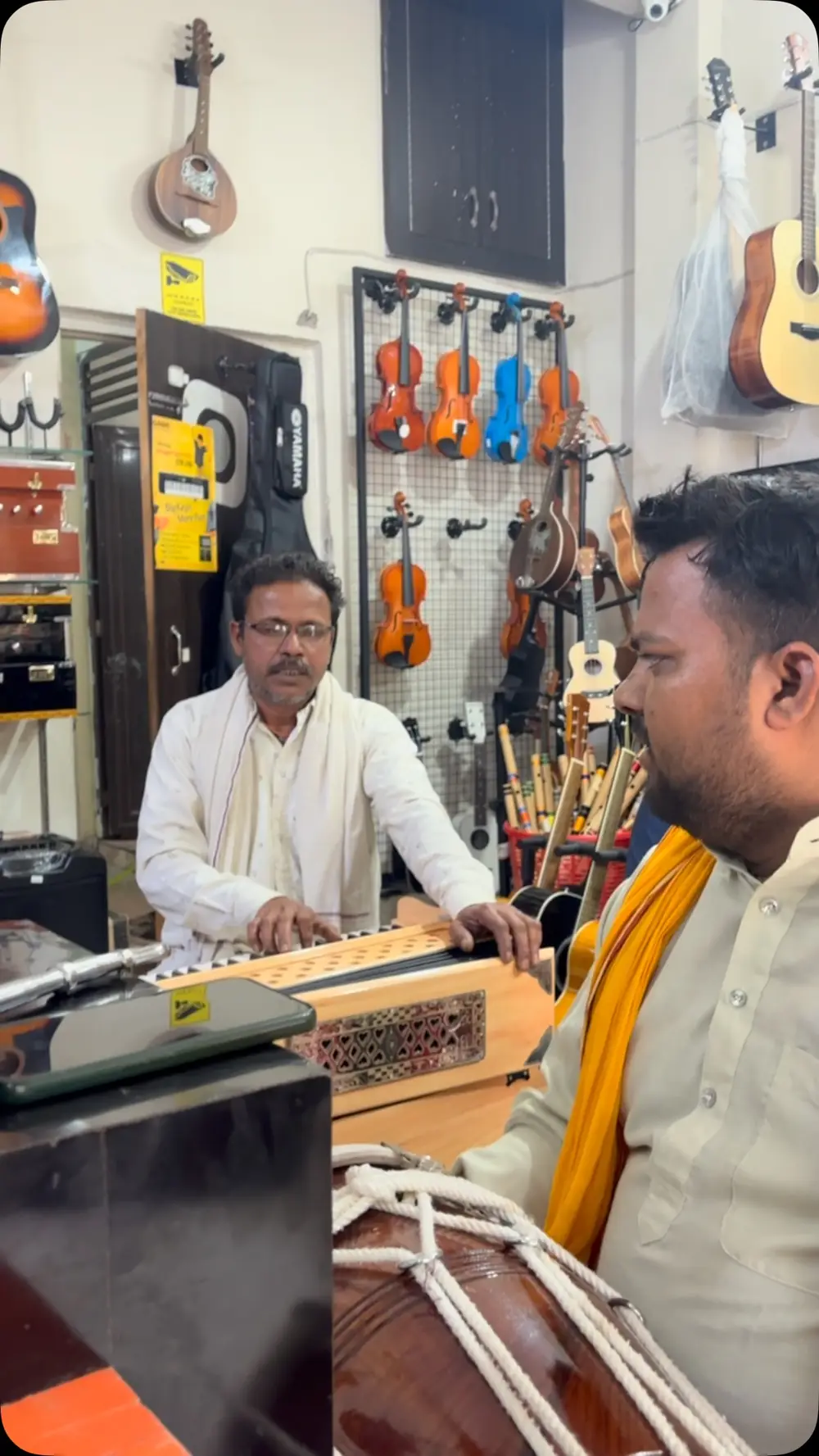 Inside Ram Lakhan Musical Store, Jhansi
